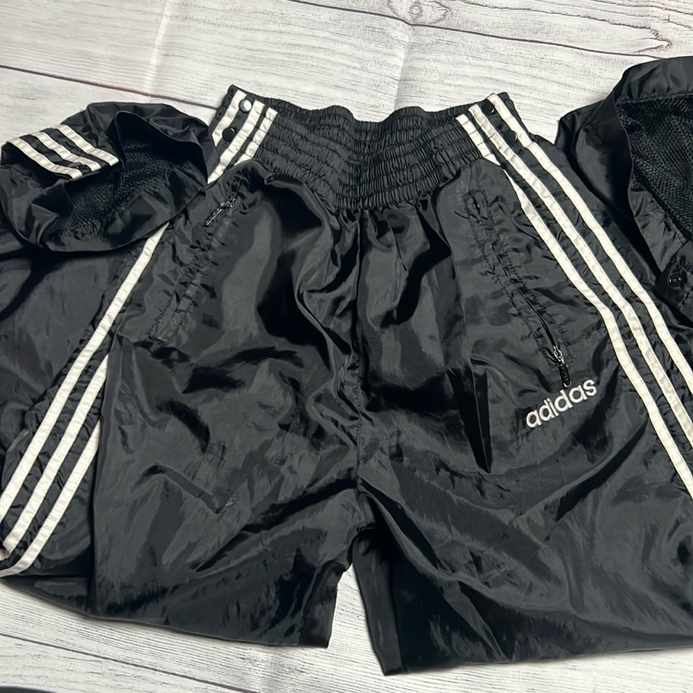 Adidas snap button sweatpants size large